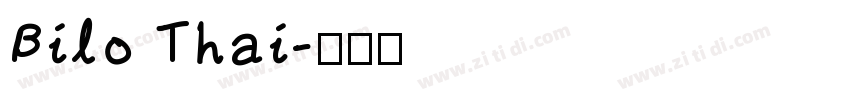 Bilo Thai字体转换